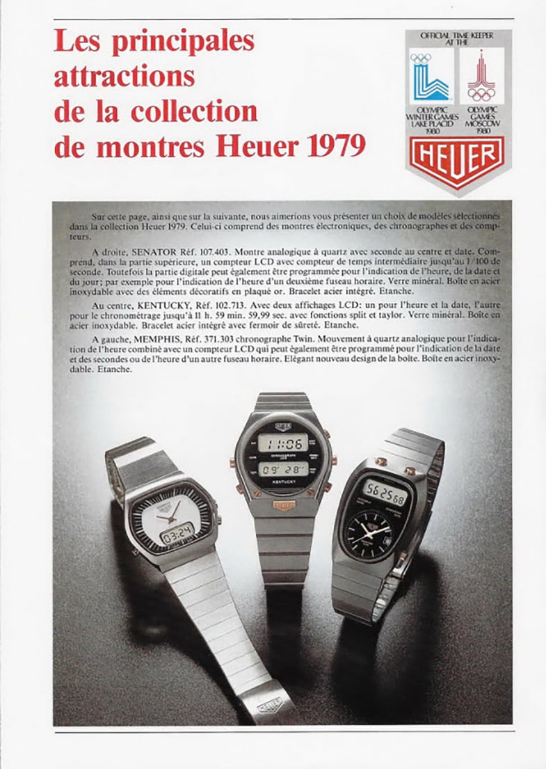 Vintage Heuer Digital Watches, Vintage Collection