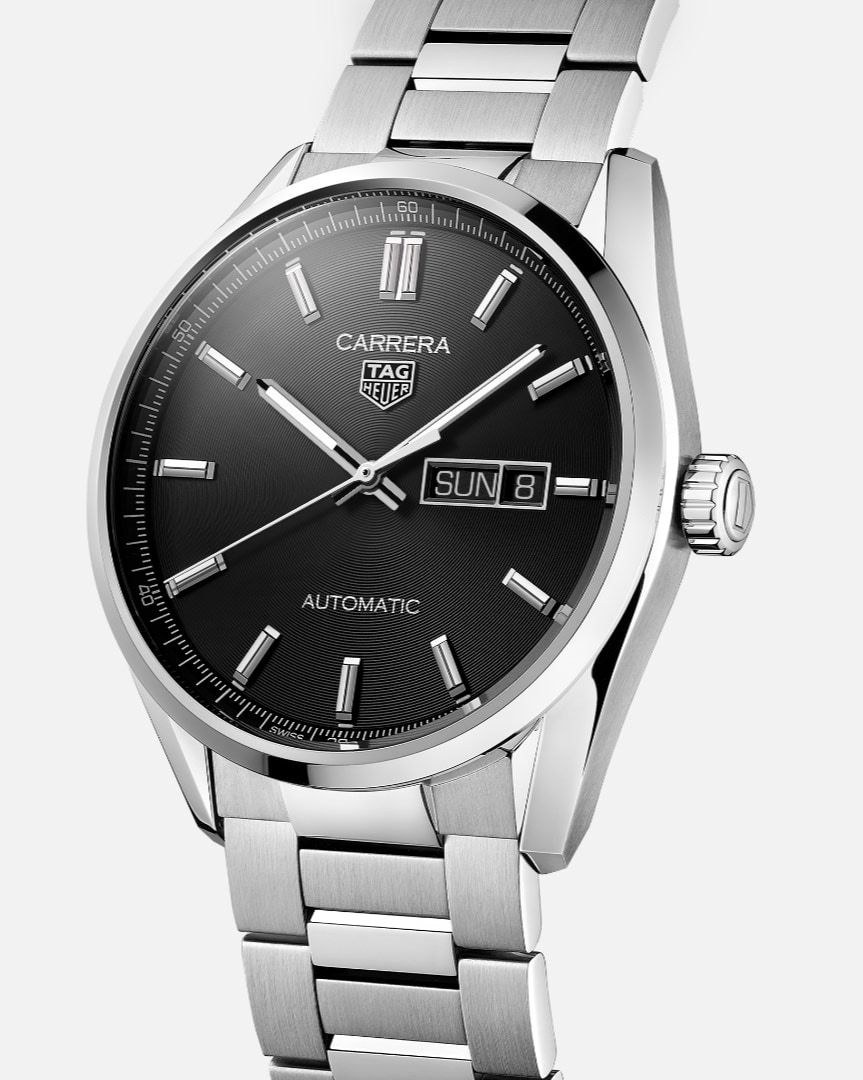 TAG Heuer Carrera Day-Date - - Heuer US TAG Steel | mm 41