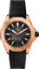 TAG Heuer Aquaracer  Schwarz Kautschuk Massives 18 K 5N Roségold Schwarz