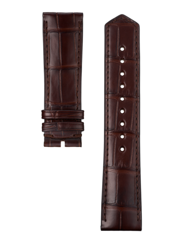 泰格豪雅卡莱拉系列42毫米腕表棕色鳄鱼皮表带