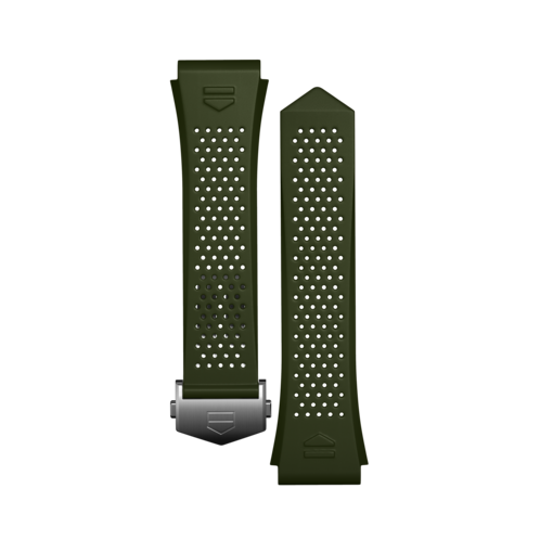 Armband aus khakifarbenem Kautschuk Calibre E4 45mm