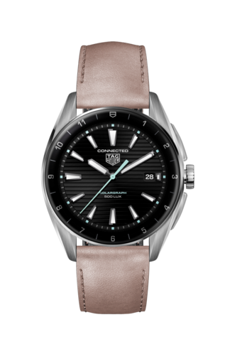 TAG Heuer Connected E4 42mm, Stainless Steel Case and Leather