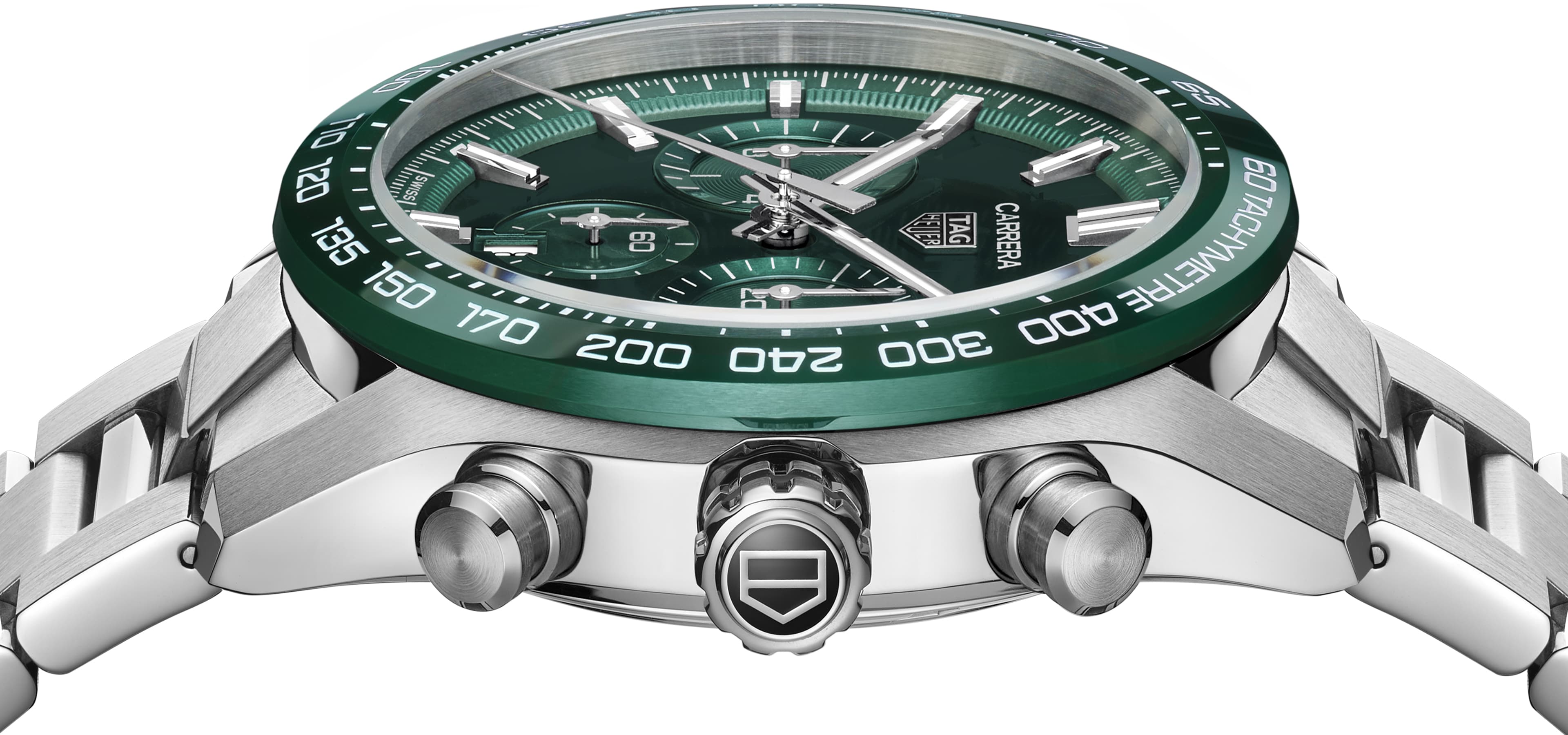 TAG Heuer Carrera 02 Sport Chronograph, Green Dial, 44mm, CBN2A10