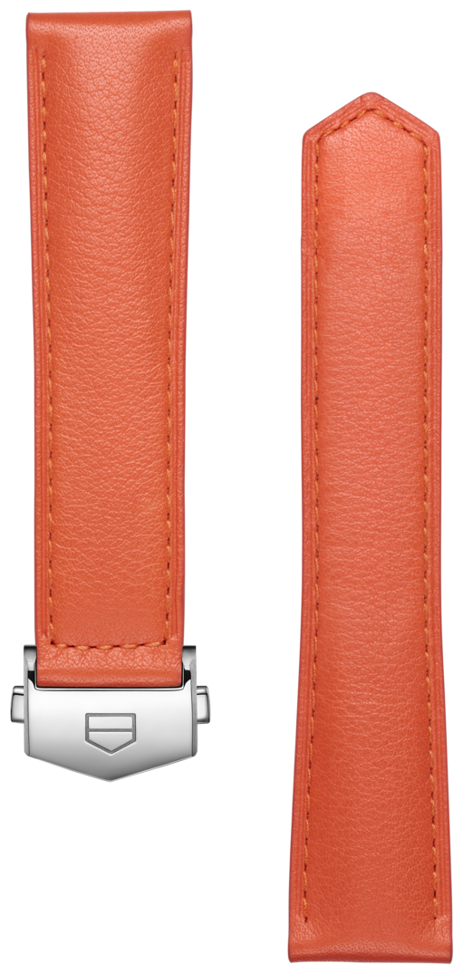Bracelet en cuir orange TAG Heuer Carrera 39MM 
