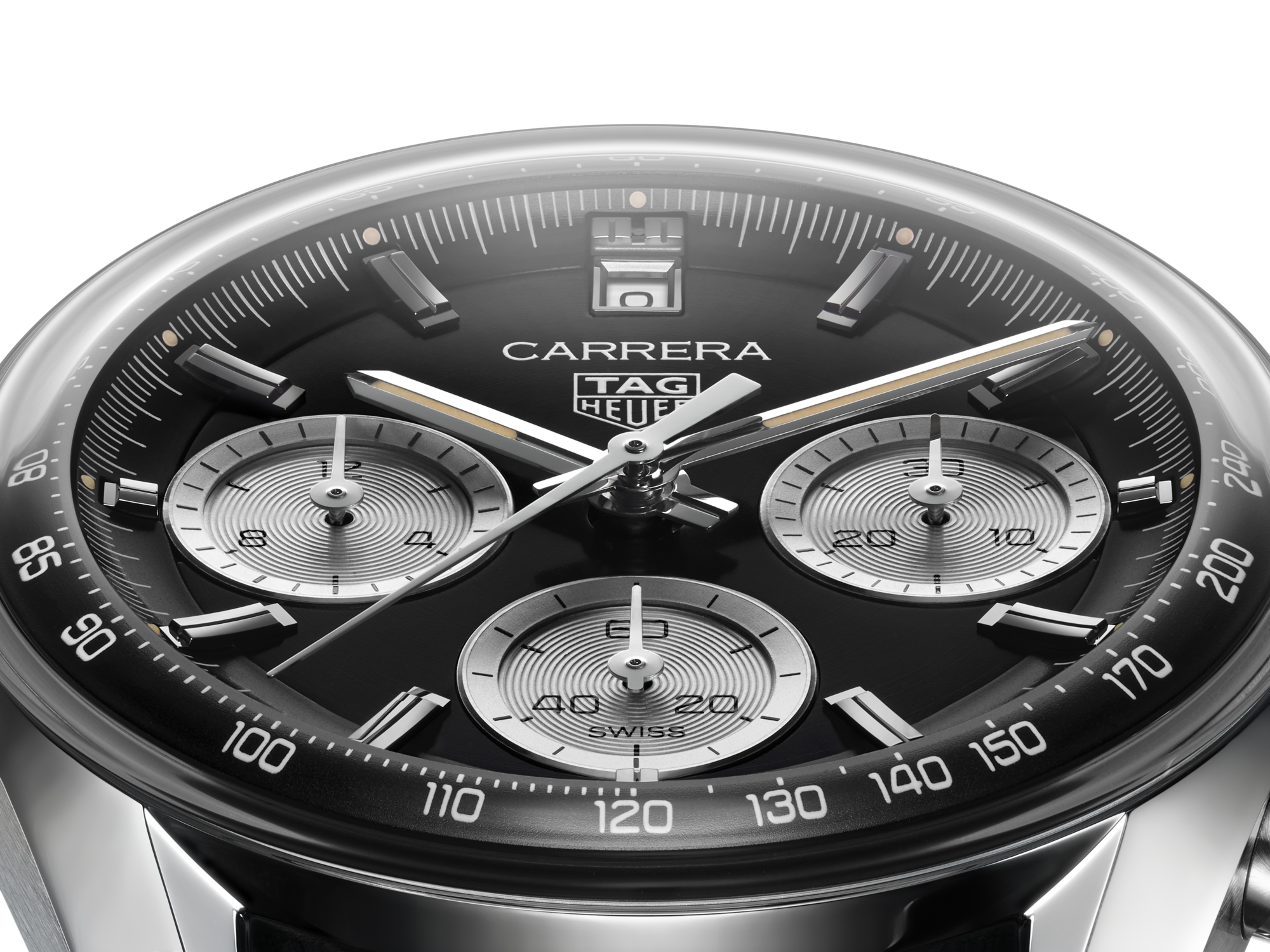格安新作TAG Heuer タグ ホイヤー CARRERA カレラ クロノグラフ CAR2114 自動巻 SSxレザー 腕時計 「18358」 カレラ