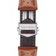 Bracelet en cuir perforé marron TAG Heuer Carrera 39MM 
