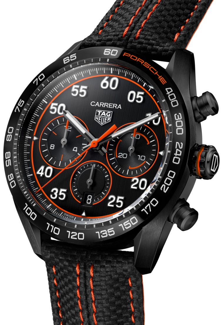 TAG Heuer Carrera Chronograph x Porsche Orange Racing - Steel 