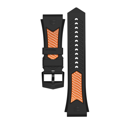 Bracelet de sport orange et noir Calibre E4 45mm