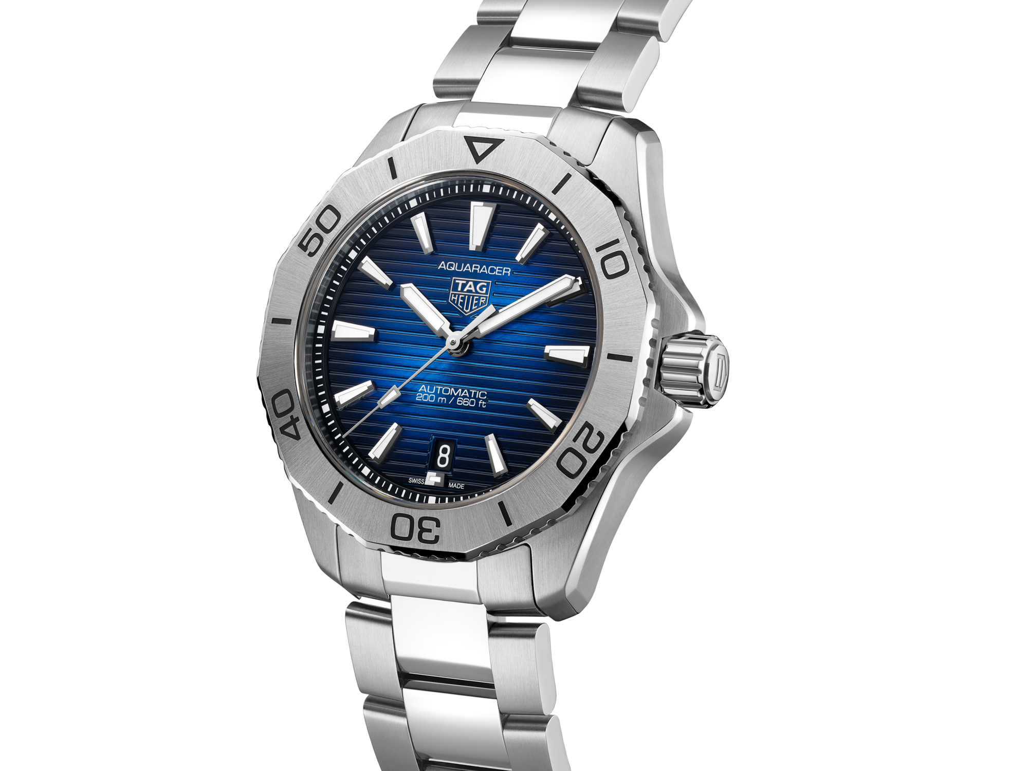 タグ ホイヤーアクアレーサー 自動巻き ブルー 文字盤 ステンレス メンズ 腕時計WBP2111.BA0627