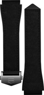 Black Bi-material Leather Strap Calibre E4 45мм