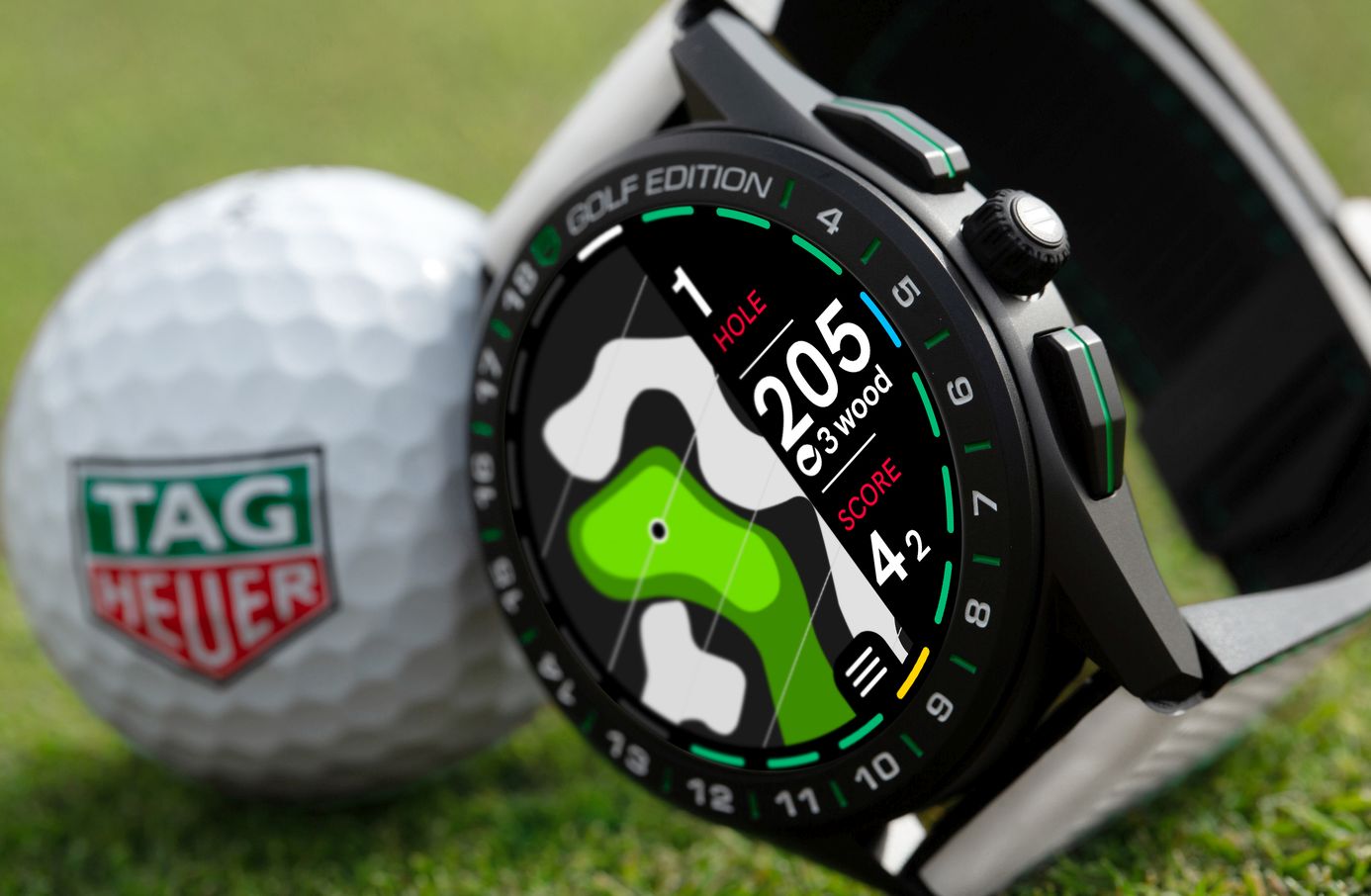 TAG Heuer Connected Golf Edition - Titanium Case 45 mm - White and