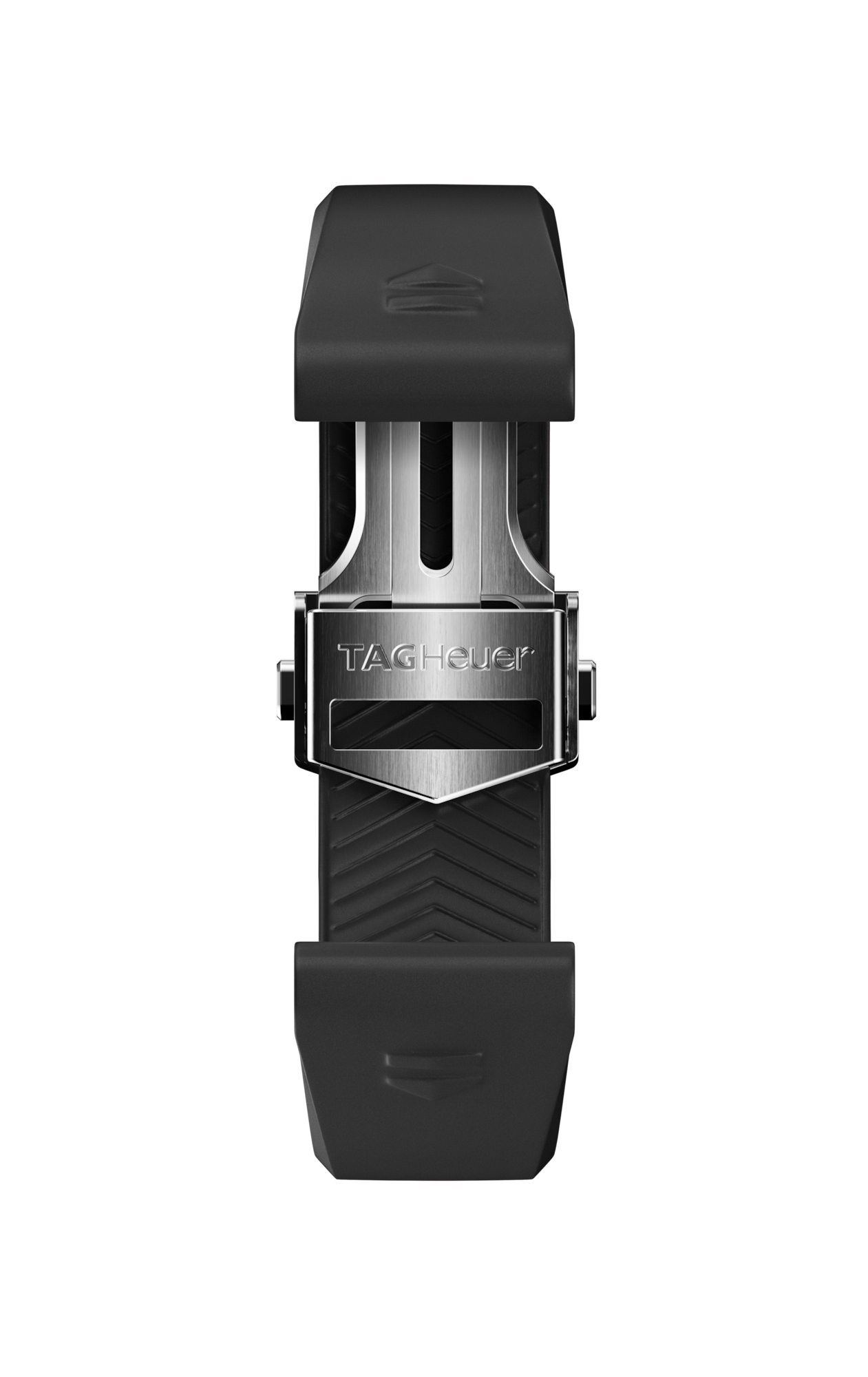 Bracelet en caoutchouc noir Calibre E4 de 42 mm - BT6255