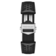Bracelet en cuir noir perforé TAG Heuer Carrera 39MM
