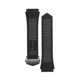 Bracelet en caoutchouc perforé noir Calibre E4 45mm