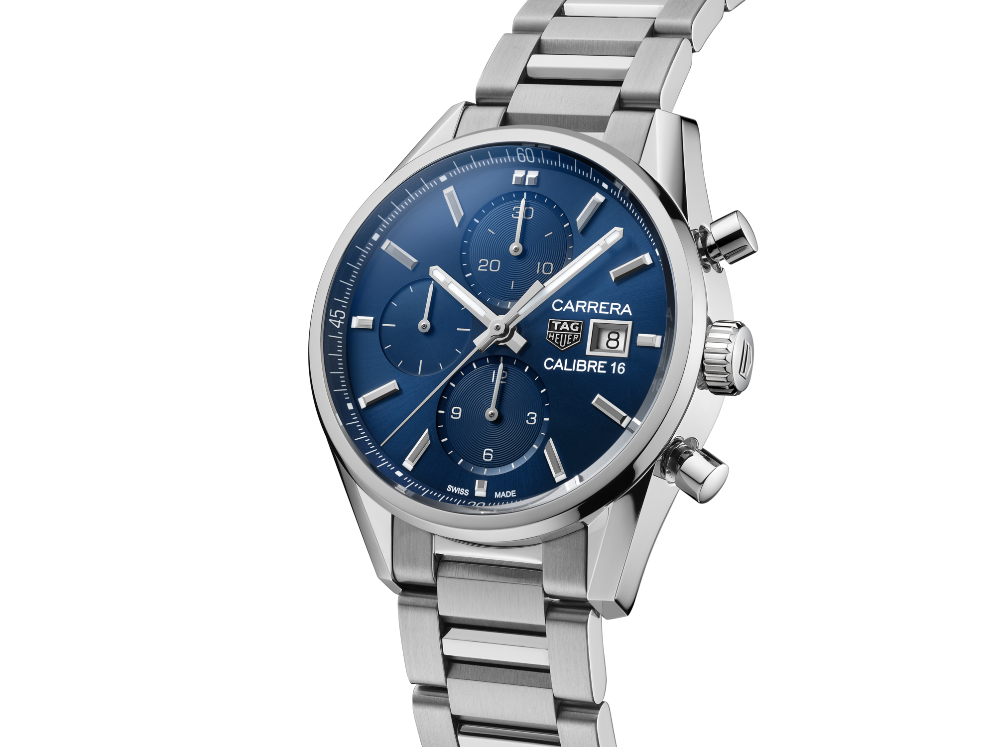  Tag Heuer Carrera Chronograph Automatic Blue Dial Men's Watch  CBM2112.BA0651 : Clothing, Shoes & Jewelry