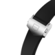 Bracelet en caoutchouc noir Calibre E4 42MM