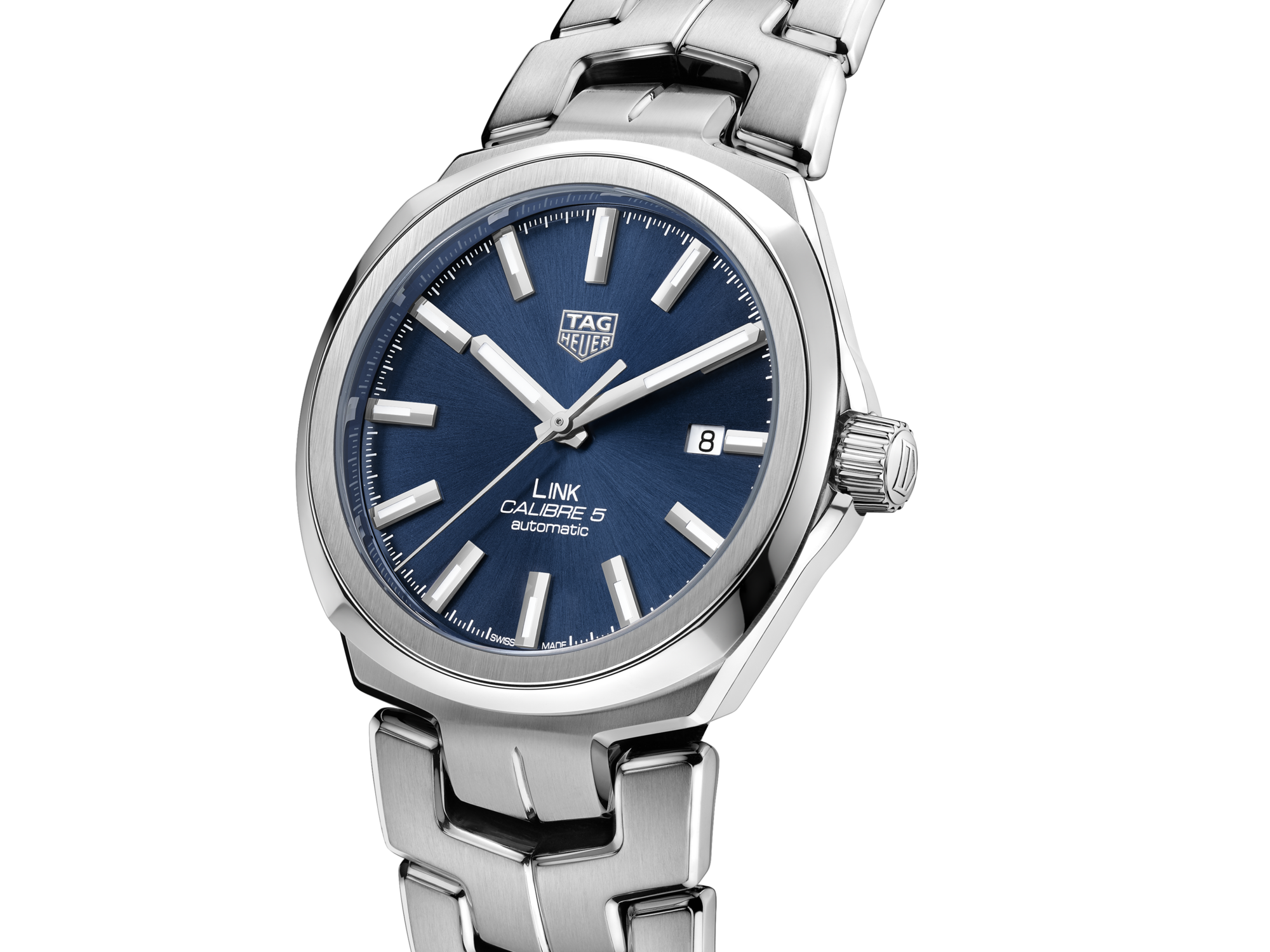 TAG Heuer Carrera Calibre 5 Automatic Watch with Blue Dial, 41mm