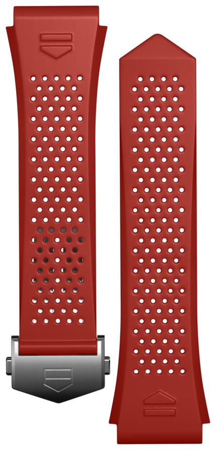 Correa de caucho roja Calibre E4 45mm