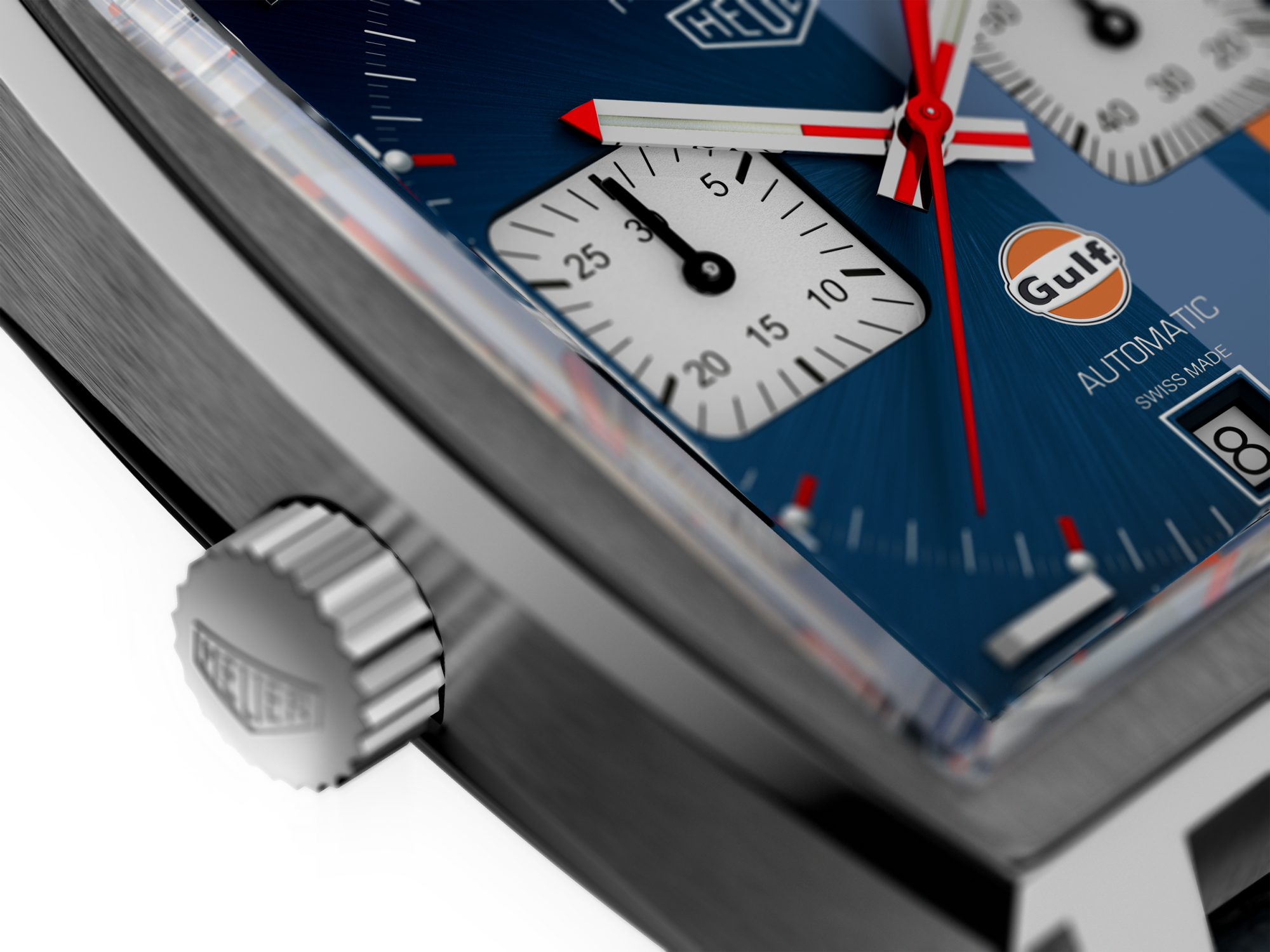 Tag Heuer Monaco X GULF Watch - Buy Royalty Free 3D model by ar-watches  [31ba714] - Sketchfab Store