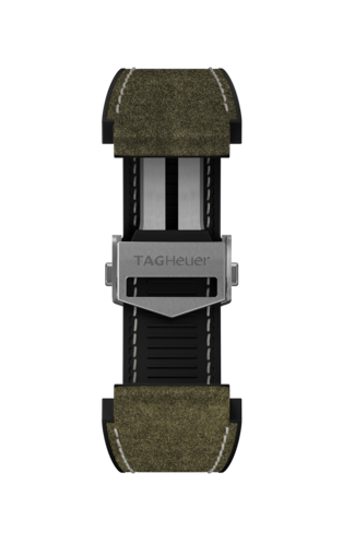 Calibre E3 45毫米智能腕錶綠色雙材質皮革錶帶