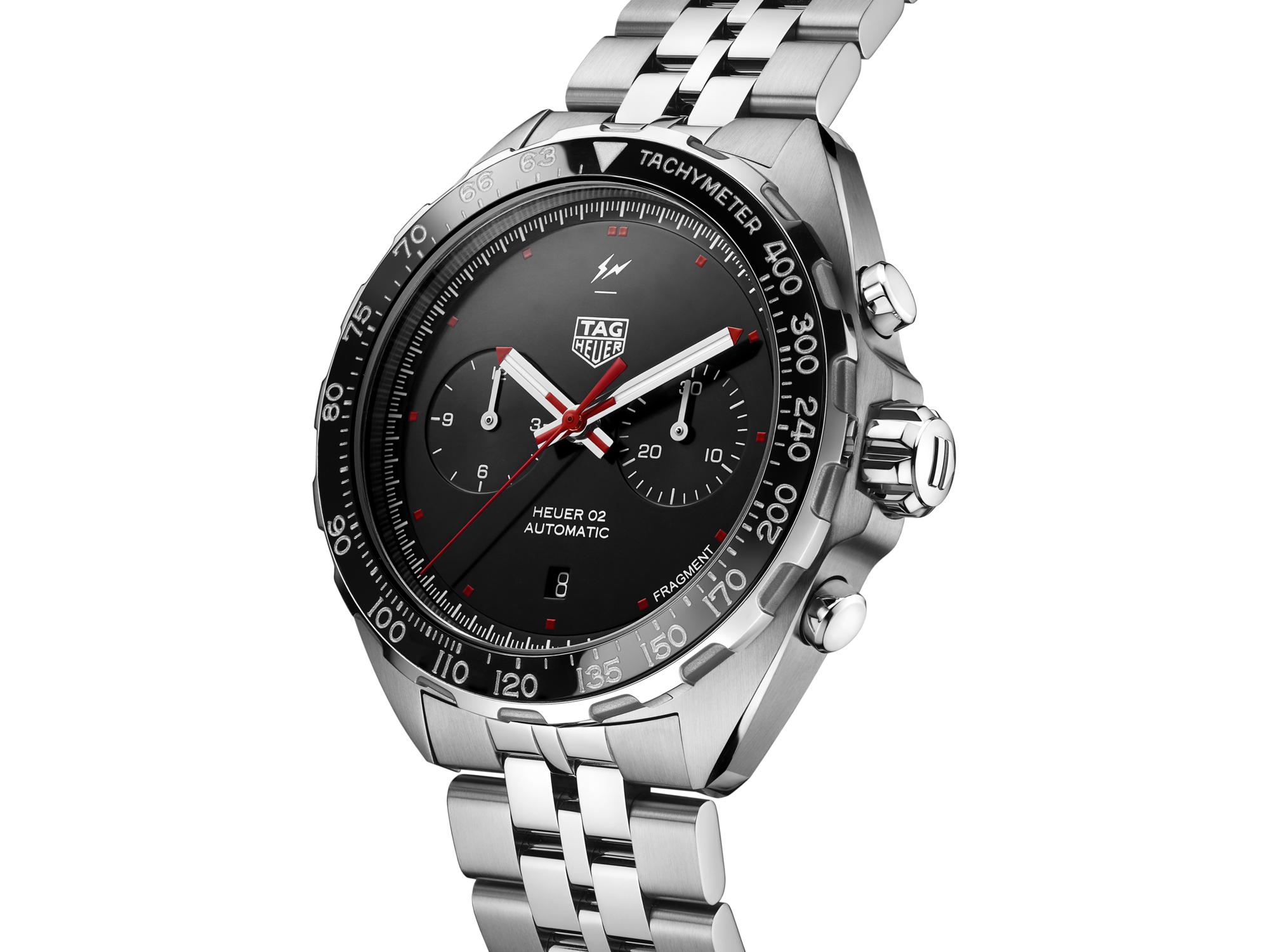 HOT限定セール101569348★タグホイヤー フォーミュラ1 フラグメントデザイン ホイヤー02 限定500本 時計 腕時計 メンズ 自動巻き SS クロノ CAZ201A フォーミュラ
