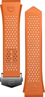 Pulseira em borracha laranja Calibre E4 45mm