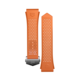 Bracelet en caoutchouc perforé orange Calibre E4 45mm