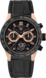 TAG Heuer Carrera Black Rubber & Alligator Titanium & Gold Black