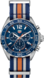 TAG Heuer Formula 1 Blue and Orange Fabric Steel Blue