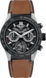 TAG Heuer Carrera Black Rubber & Leather Titanium & Ceramic Black