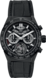 TAG Heuer Carrera Black Rubber & Alligator Ceramic Black