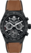 TAG Heuer Carrera Black Rubber & Leather Ceramic Black