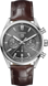 TAG Heuer Carrera Brown Alligator Leather Steel Grey