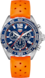 TAG Heuer Formula 1 Orange Rubber Steel Blue