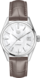 TAG Heuer Carrera Marrón Piel de cocodrilo Acero Blanco