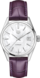 TAG Heuer Carrera Morado Piel de cocodrilo Acero Blanco