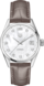 TAG Heuer Carrera Marrón Piel de cocodrilo Acero Blanco