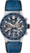 TAG Heuer Carrera（卡莱拉系列）腕表 蓝色 鳄鱼皮 精钢和陶瓷 蓝色