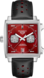 TAG Heuer Monaco（摩纳哥系列）腕表 蓝色 皮革 精钢 红色